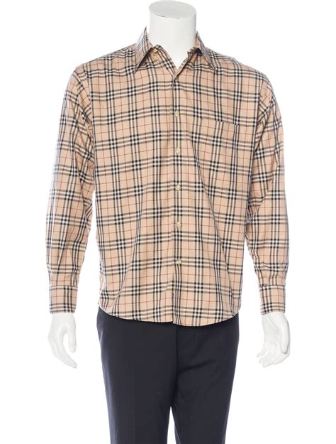 burberry shirt men check|Burberry nova check shirt.